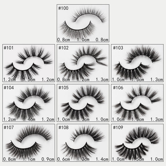 Artificial Mink Eyelashes Natural Thick Stereo False Lashes