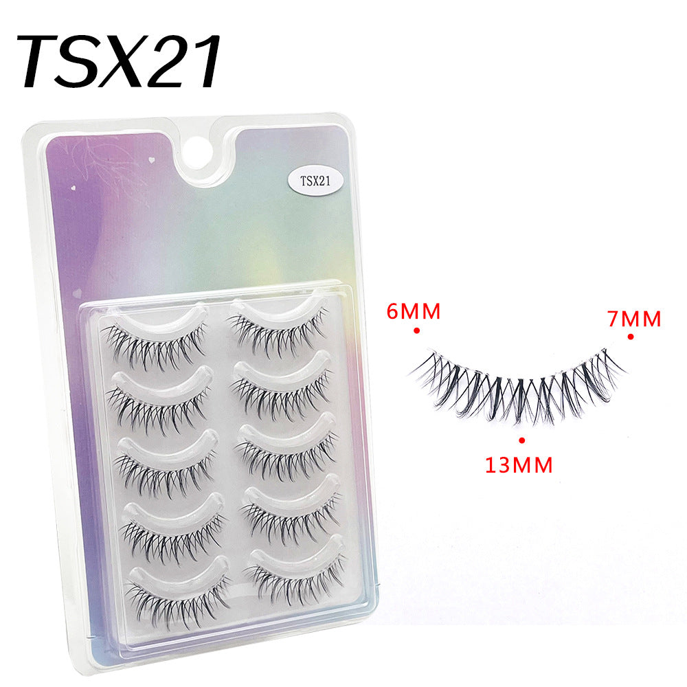 Thai Sheer Root Eyelashes Messy Simulation False Lashes