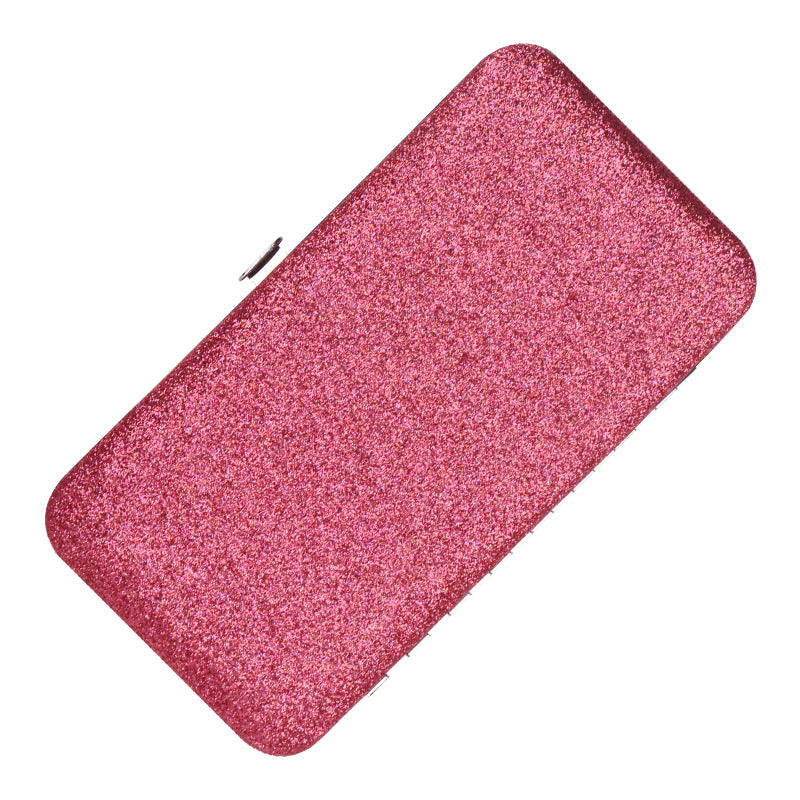 Grafting Eyelash Tweezers Storage Bag Sparkle Sier Makeup Accessories