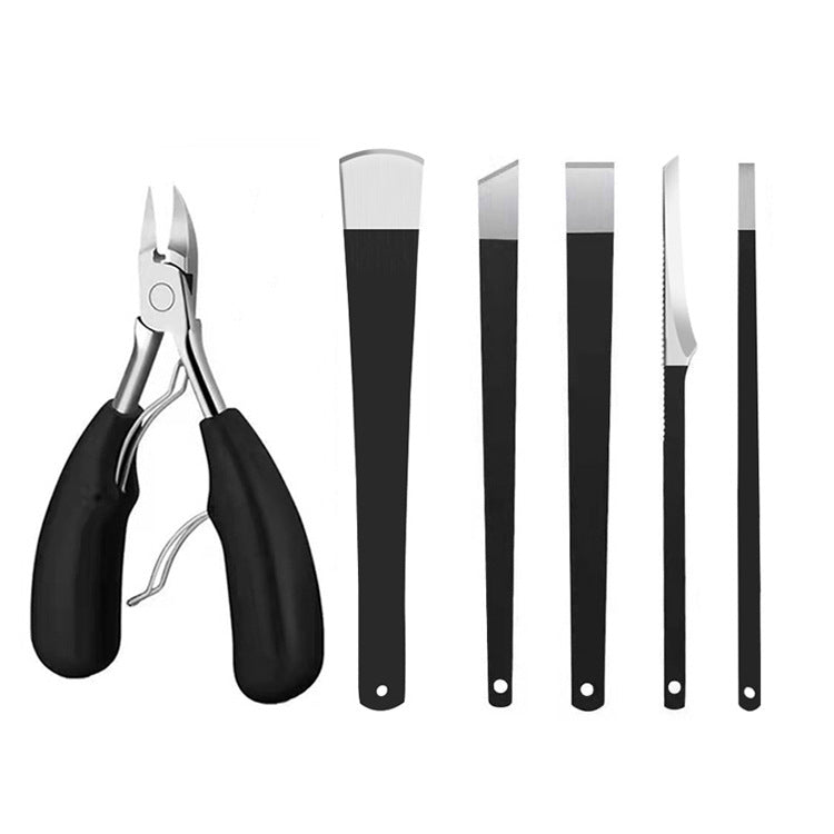 Ensemble de trois outils pour gratter les callosités et les ongles pour éliminer les peaux mortes