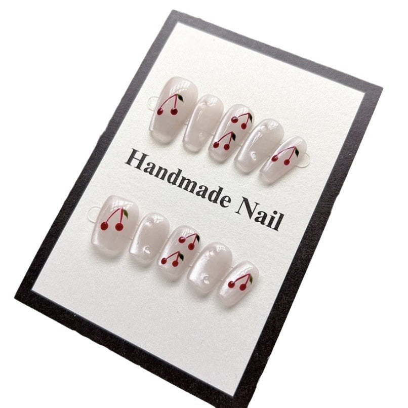 Wear Temperament White Summer High-grade Sense Ten Finger Nail Art