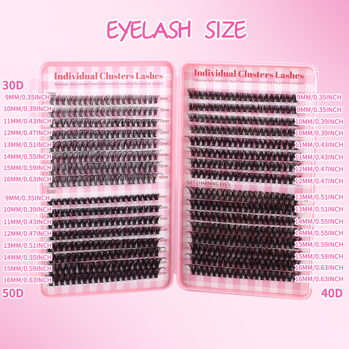 Single Cluster Individual Eyelash Large Capacity False Lashes