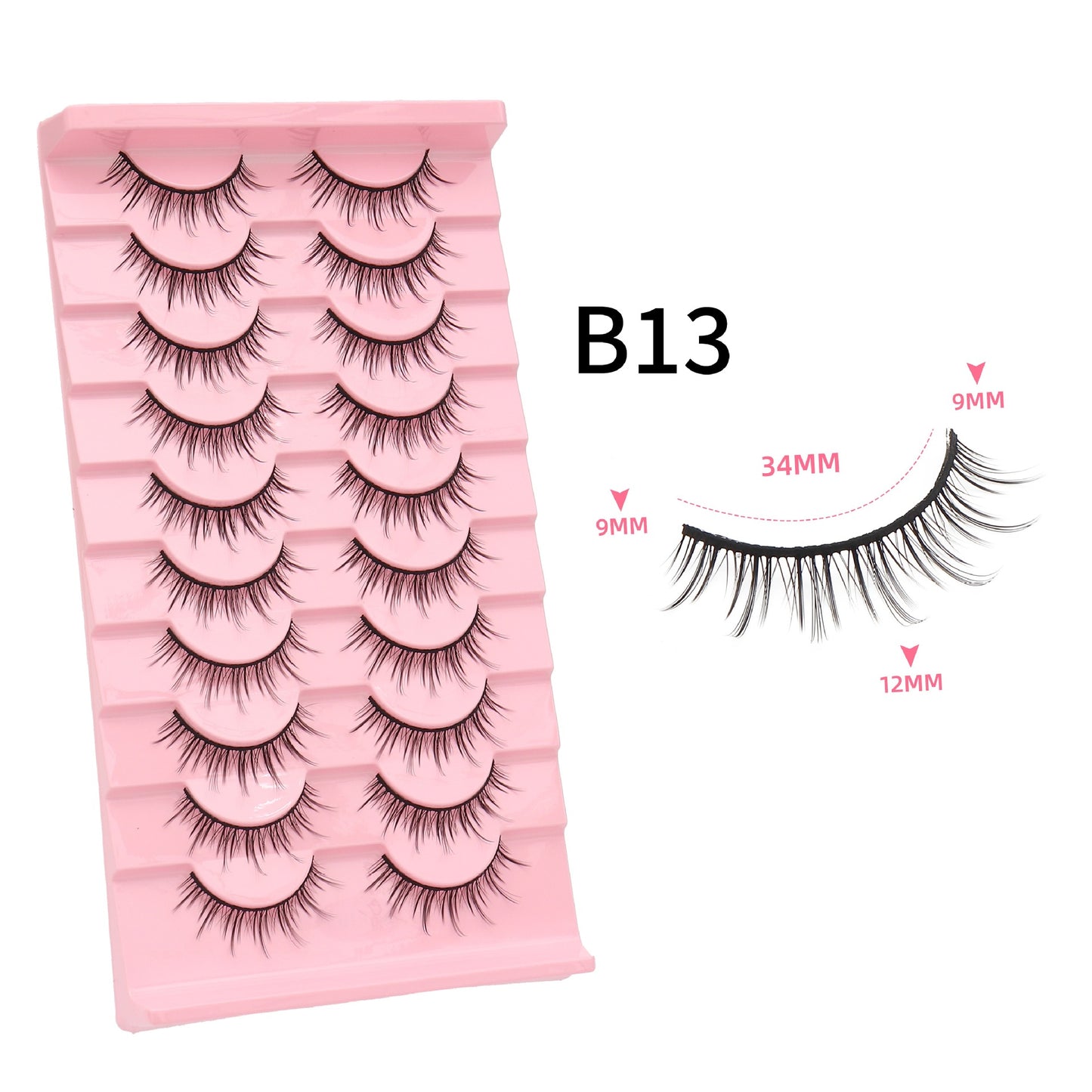 Of Little Devil Eyelashes Natural Hard False Lashes