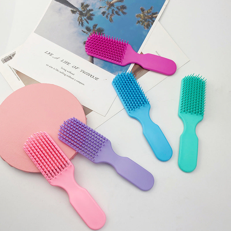 Brosses et peignes à cheveux en plastique creux et tendance