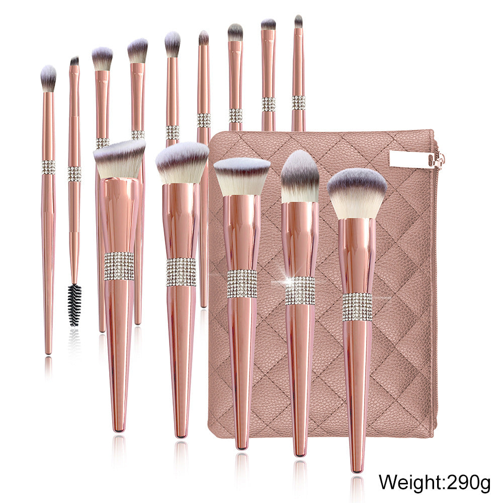 Patent Electroplated Rose Gold Brush Suit Makeup Brushes Accessories