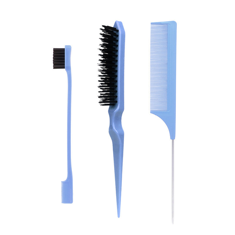 Brosse à sourcils Style Edge Control Partition Brosses et peignes à cheveux à queue pointue