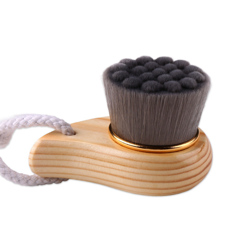 Wooden Handle Facial Brush Beech Bamboo Makeup Accessories