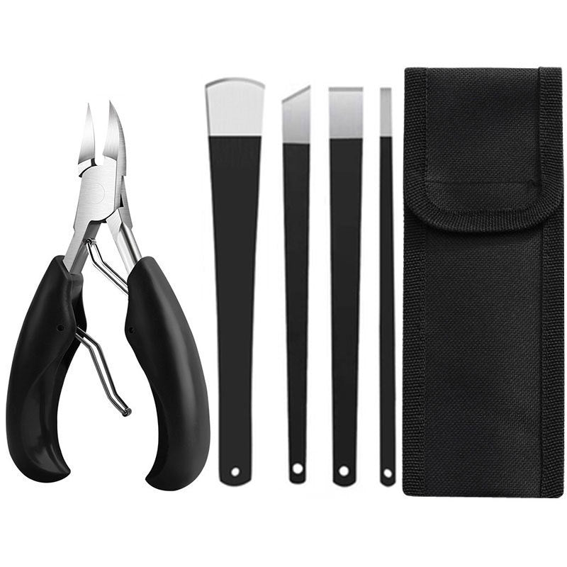 Pedicure Knife Suit Exfoliating Foot Scraping Three Groove Bent Nail Tool Set