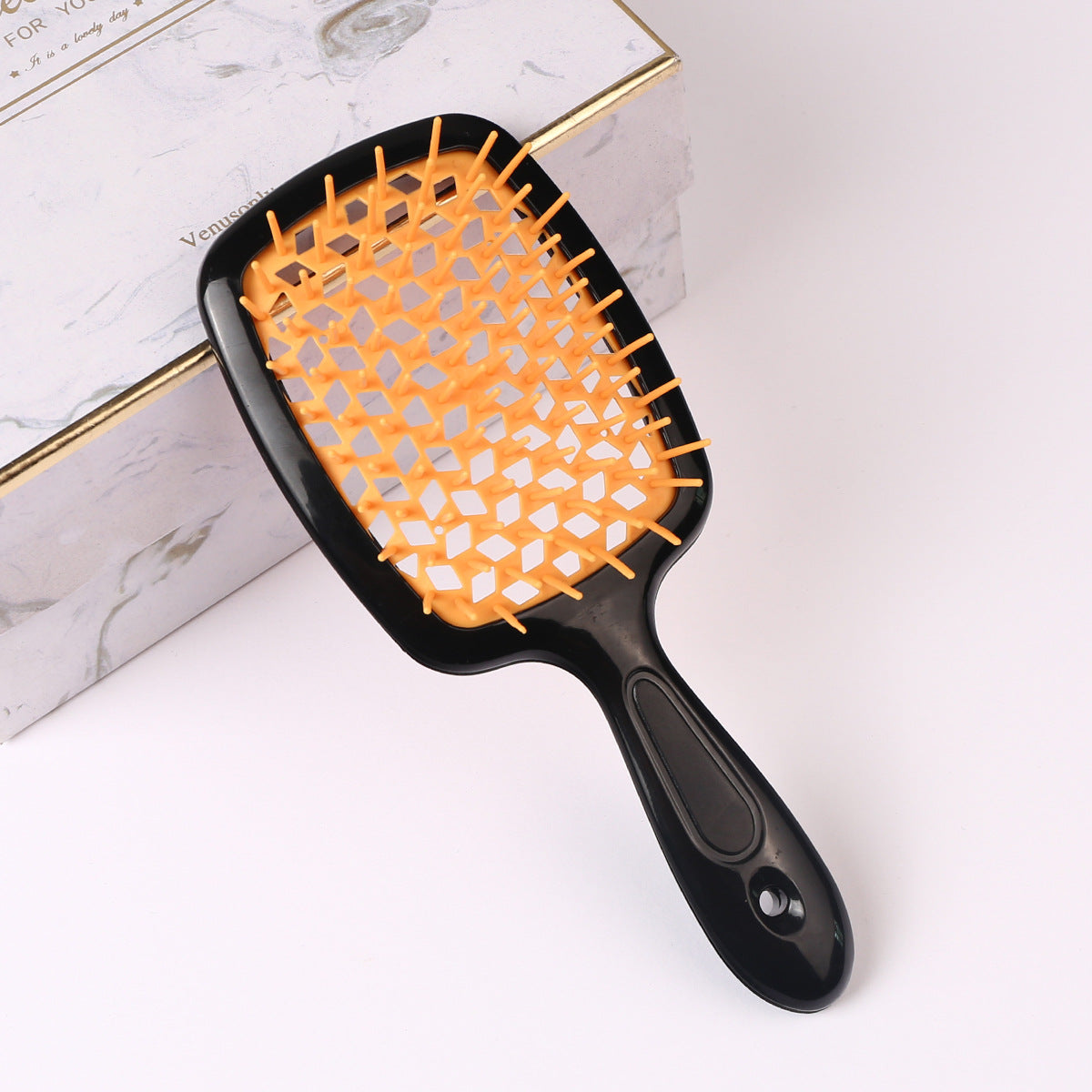 Brosses et peignes de massage pour cheveux secs et humides en nid d'abeille creux