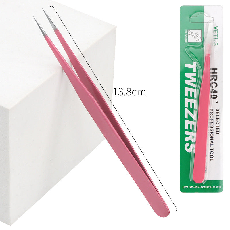 Tweezers Plant Eyelashes Stainless Steel High Precision Makeup Accessories