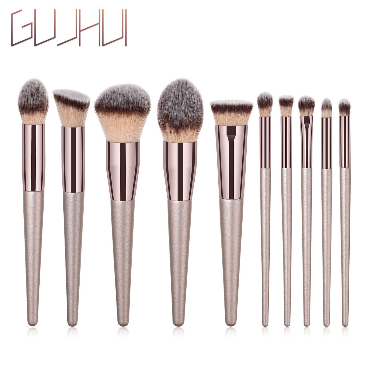 Creative Cool Champagne With Bag Suit Makeup Brushes Accessories