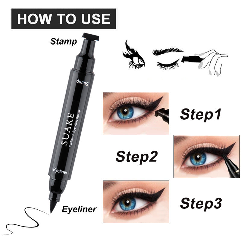 Eyeliner à double tête Waterproof et résistant aux taches et au scellage