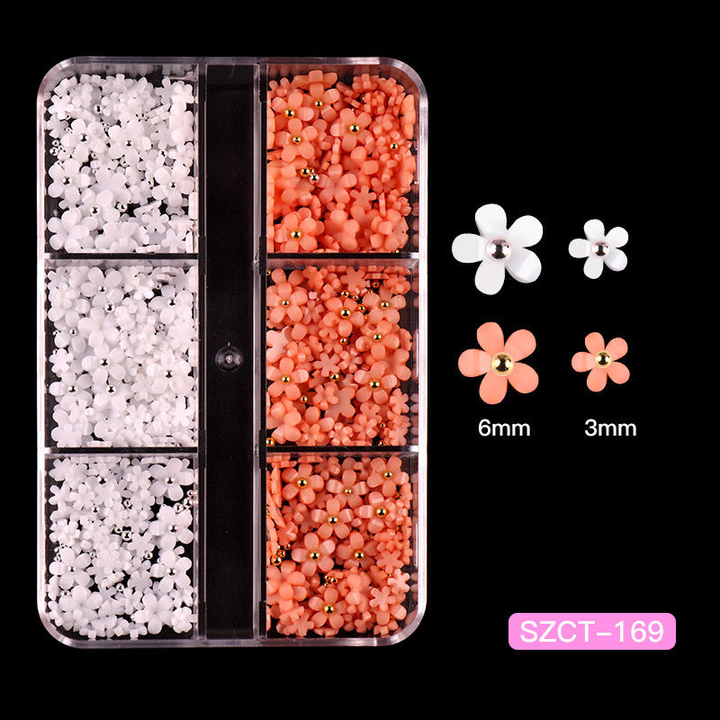 Ornament Cute Three-dimensional Small Flower Mixed Resin Nail Care Nail Art