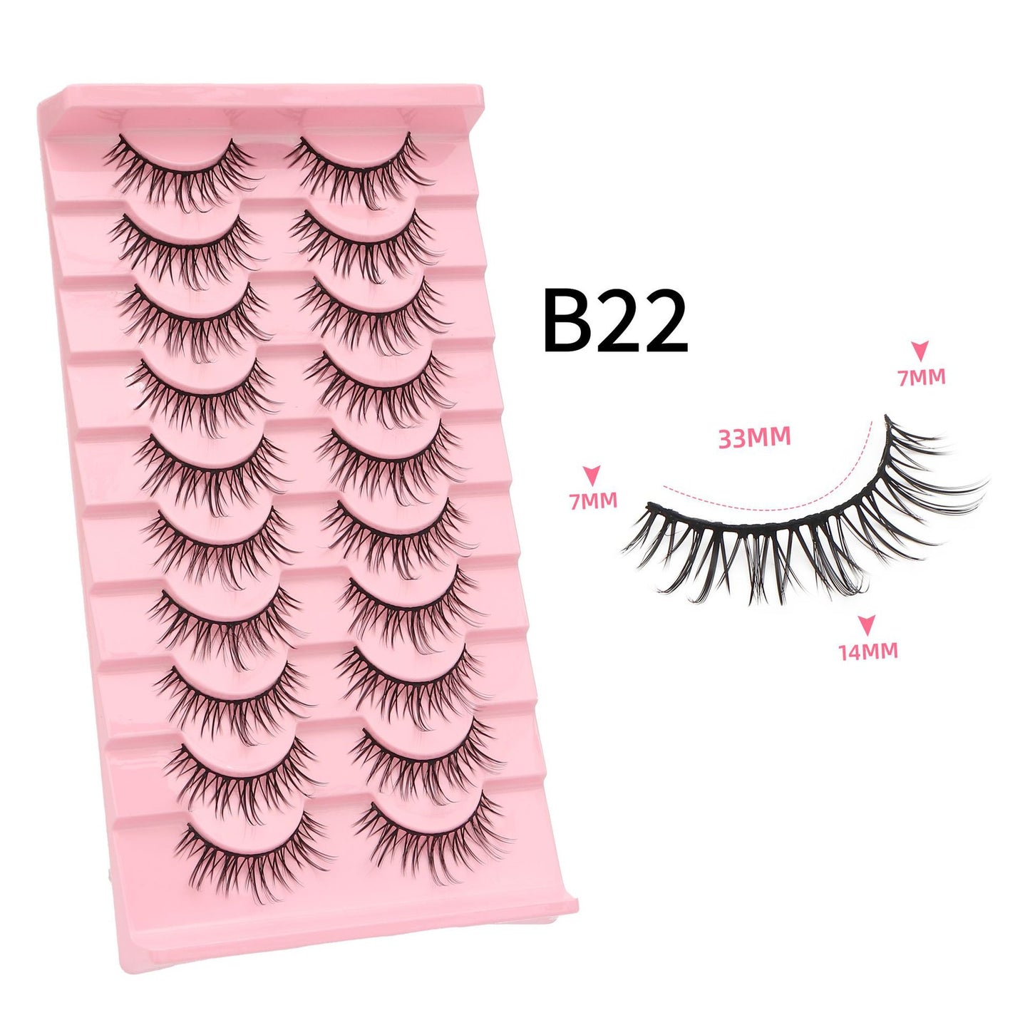 Of Little Devil Eyelashes Natural Hard False Lashes