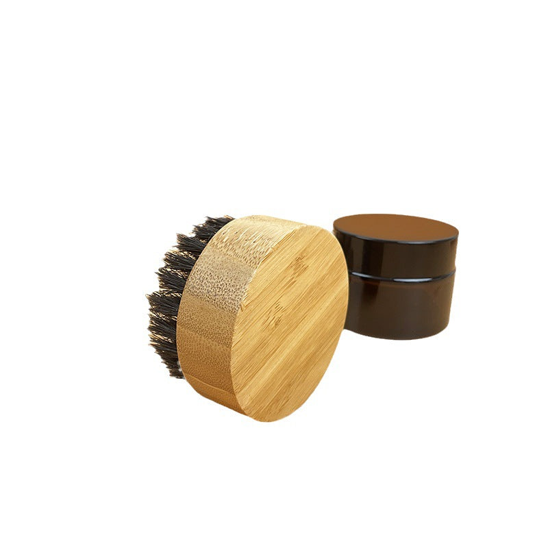 Men's Brush Beech Bristle Bamboo Walnut Oil Makeup Brushes Accessories