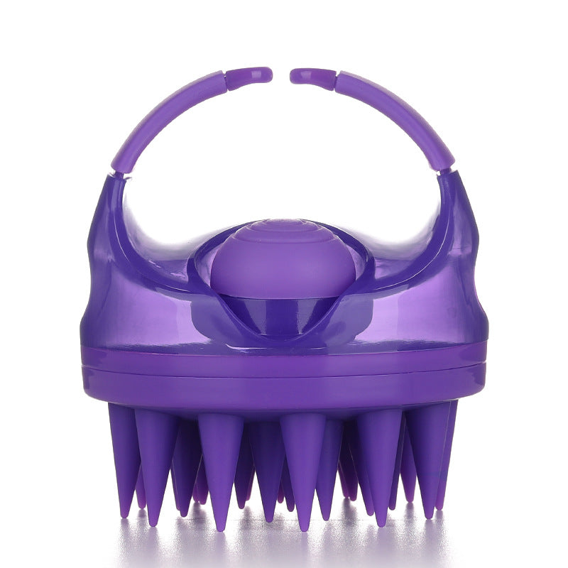 Brosse à shampooing liquide en silicone, presse, tête de massage, brosses et peignes à cheveux