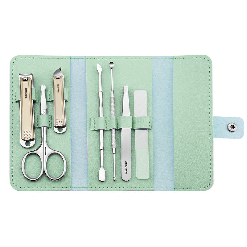 Ensemble de coupe-ongles en acier inoxydable avec ciseaux et outils pour les ongles