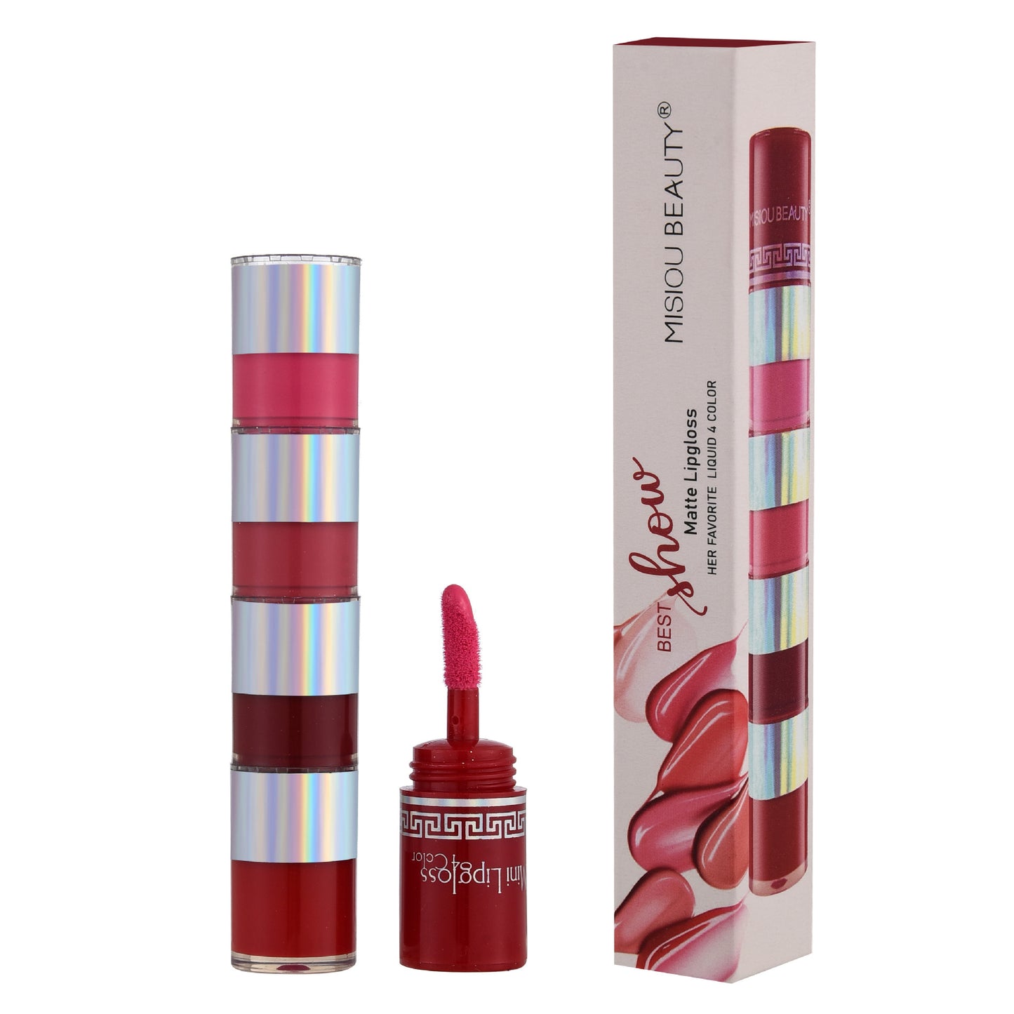 Waterproof Colorfast No Stain On Cup Four-color Lip Glosses