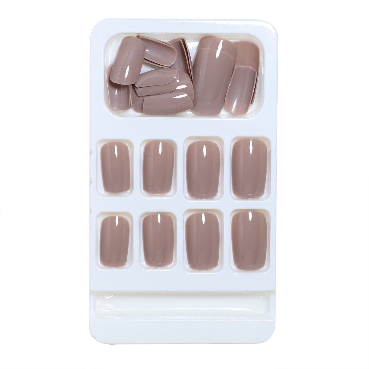 Nail art carré européen de couleur unie violet clair