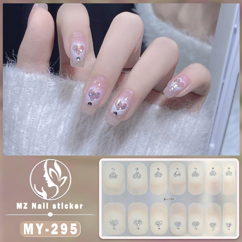 Autocollants pour ongles en gel à motif papillon tridimensionnel