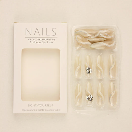 French Entry Lux Style Long Line Nail Stickers