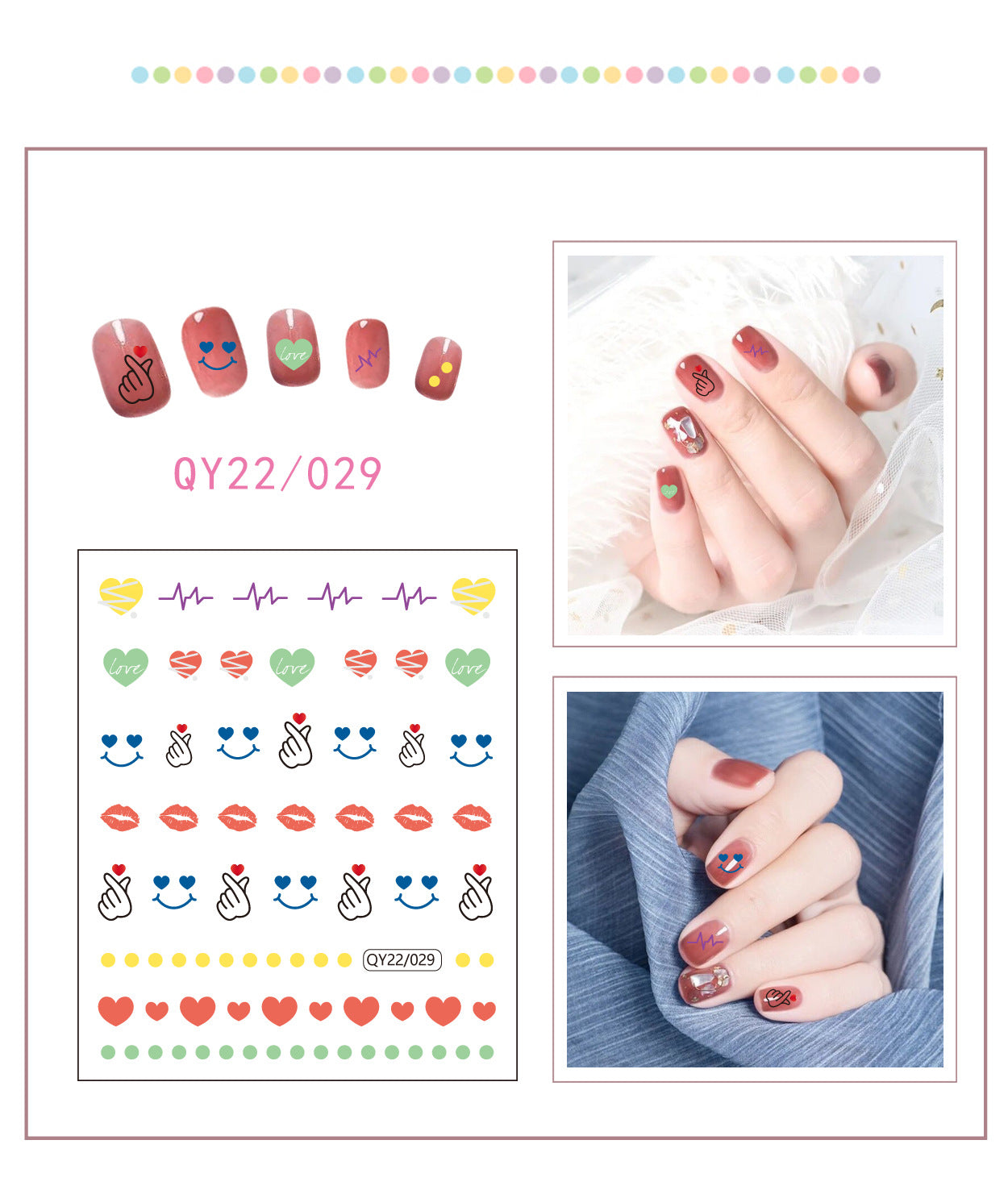 Little Bear Cartoon Cute Animal Unicorn Nail Stickers