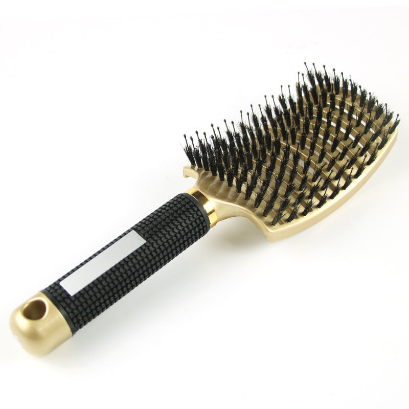 Brosses et peignes à cheveux à rangée d'arcs de modelage à poils de massage bouclés