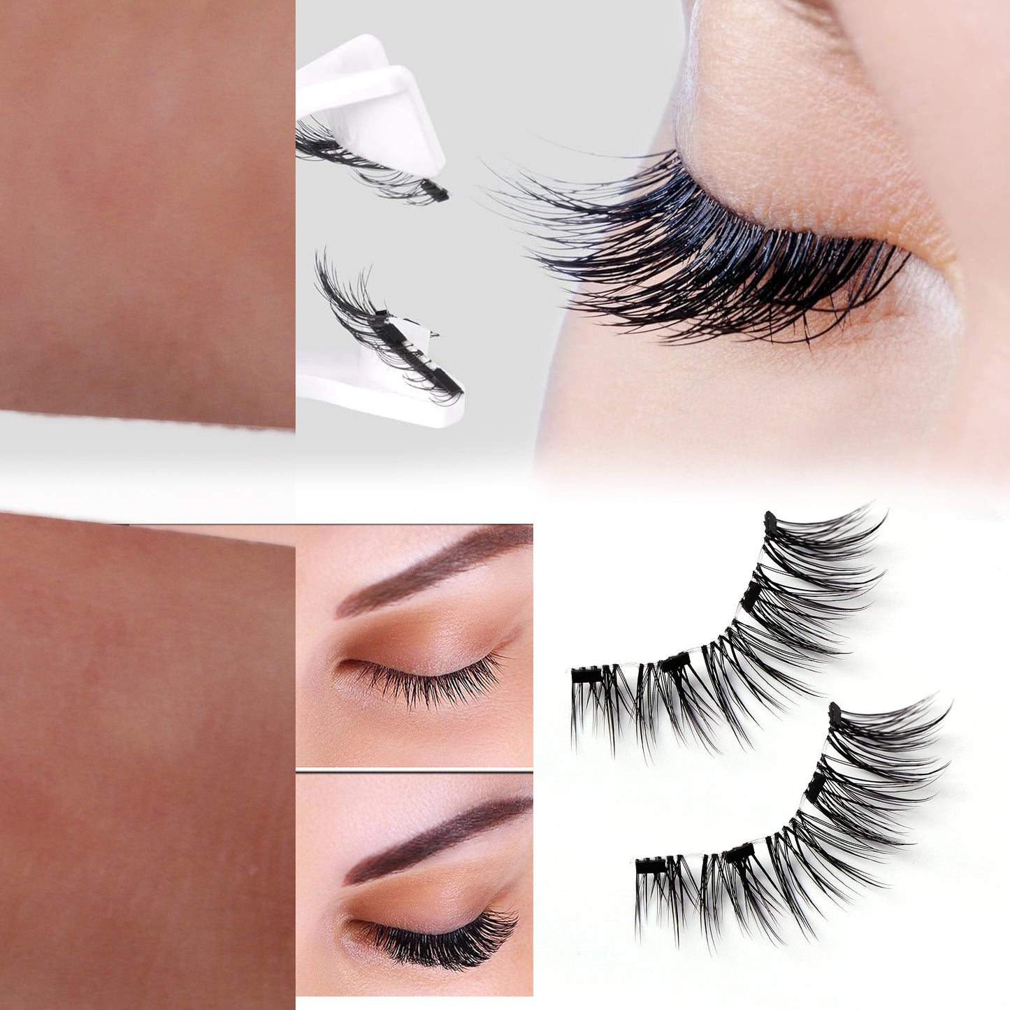 Four Magnetic Eyelashes Suit Natural Simulation False Lashes