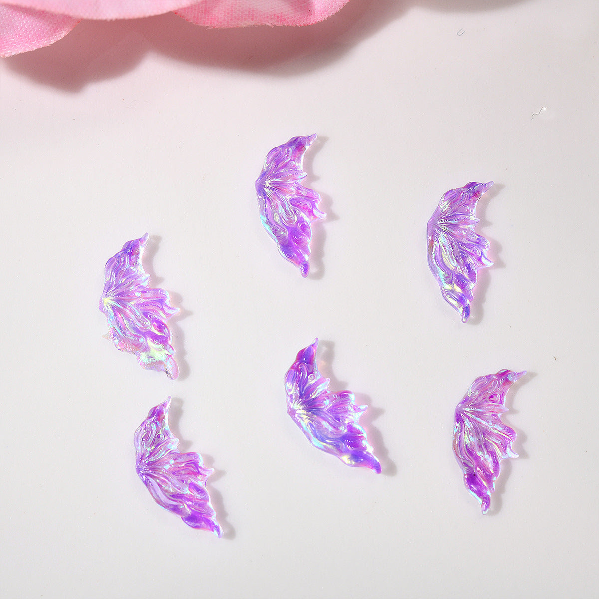 Glittering Half Wing Butterfly Ornament Phone Nail Care Nail Art