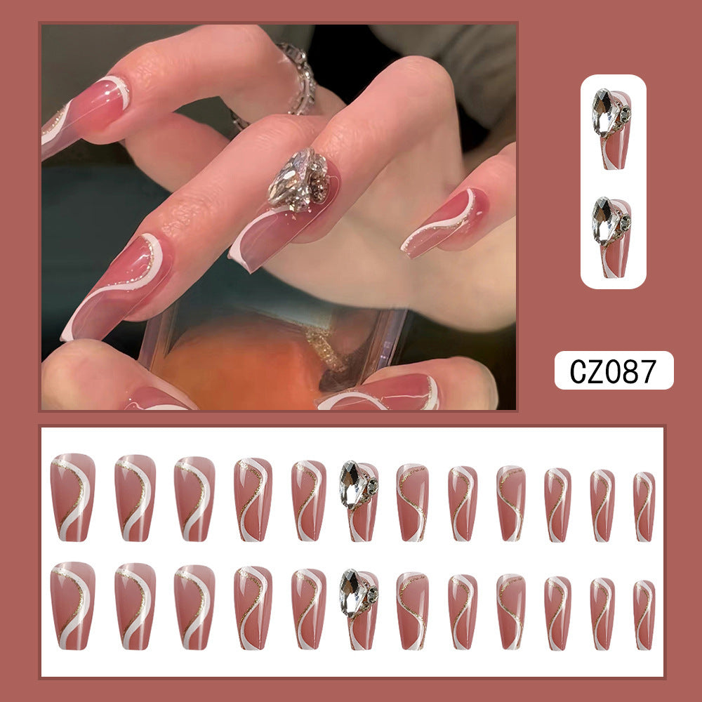 Pièce de beauté longue et faite à la main en forme de papillon pour nail art