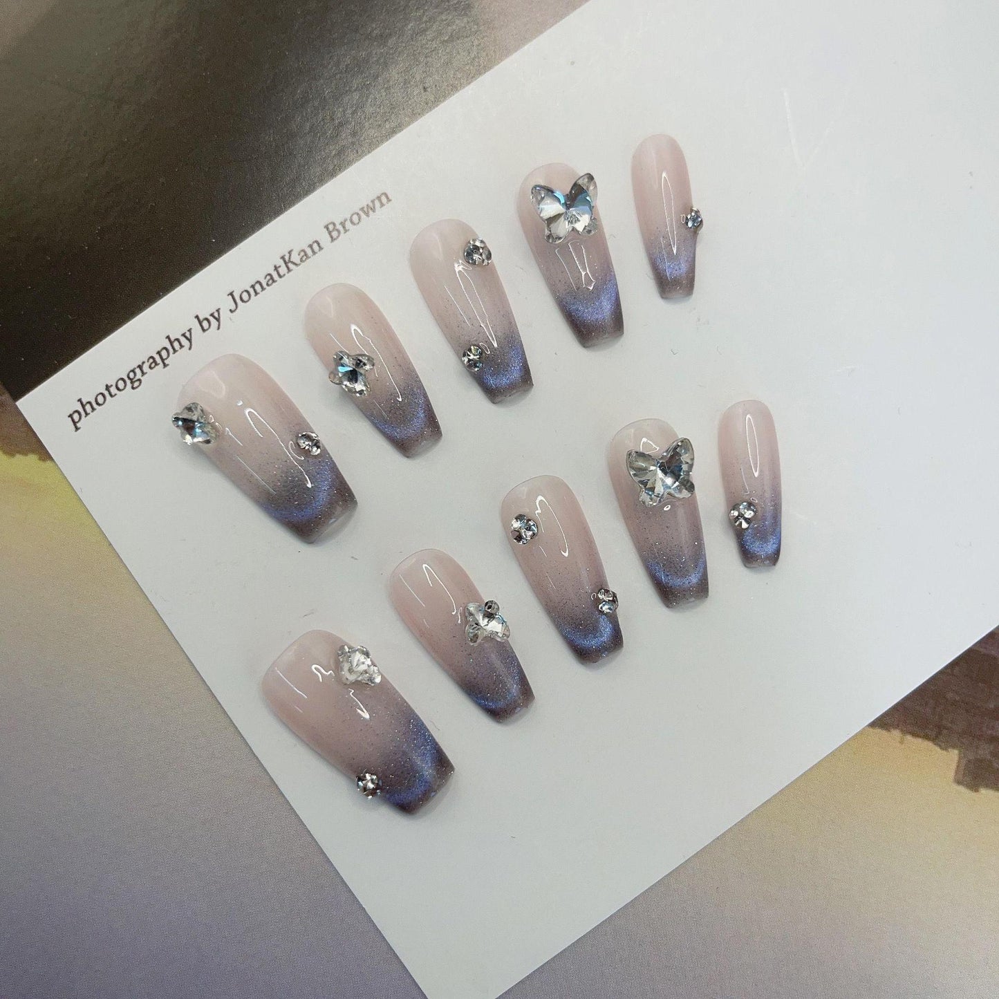 Handmade Cat Series Therapy Wear Finished Summer Light Bulb Nail Stickers