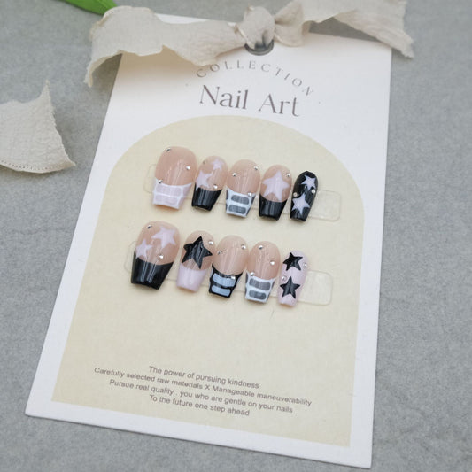 Handmade Manicure Wear Cartoon Cute French Nail Stickers