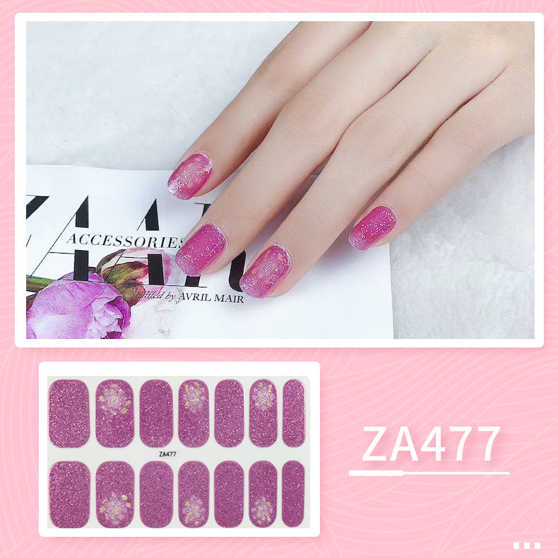 Oil Film Manicure Implement Long Lasting Waterproof Nail Stickers