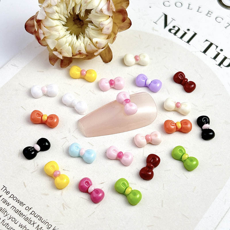 Resin Bow Color Ornament Phone Case Nail Care Nail Art