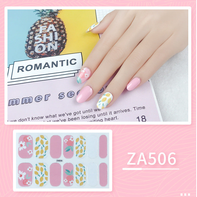 Oil Film Manicure Implement Long Lasting Waterproof Nail Stickers