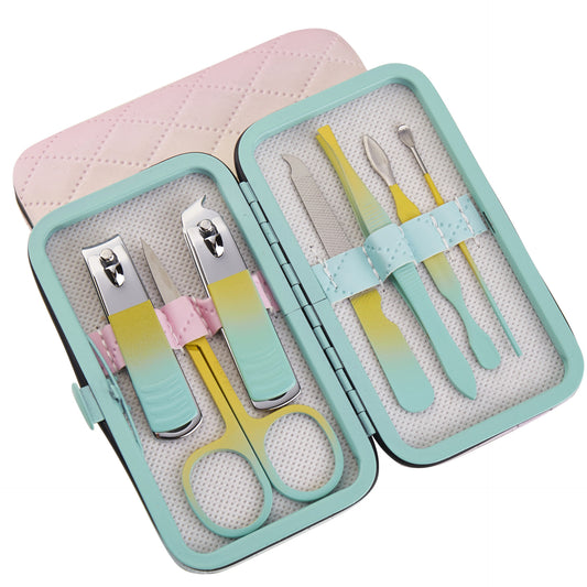 Ensemble d'outils pour ongles, ciseaux, coupe-ongles en acier inoxydable dégradé sélectionné