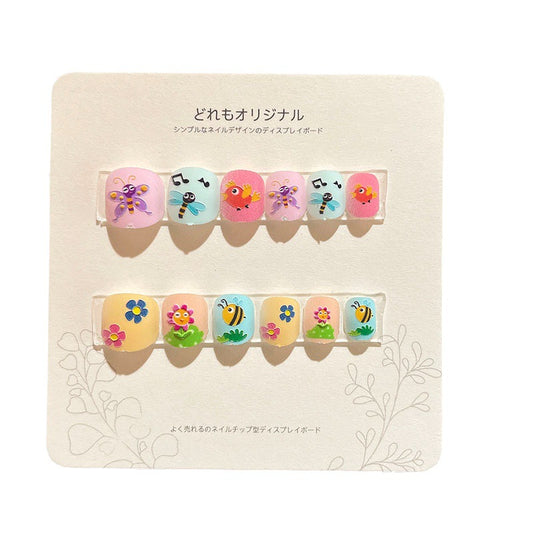 Dopamine Series Three-dimensional Relief Wear Manicure Nail Stickers