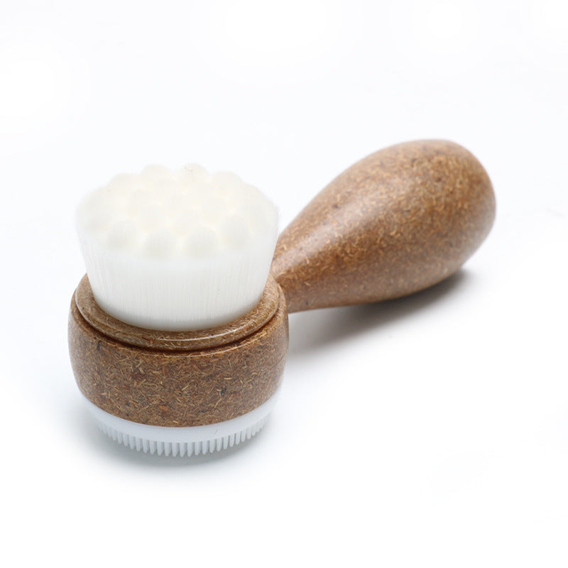 Handle Mini Facial Brush Degradable Environmentally Makeup Accessories