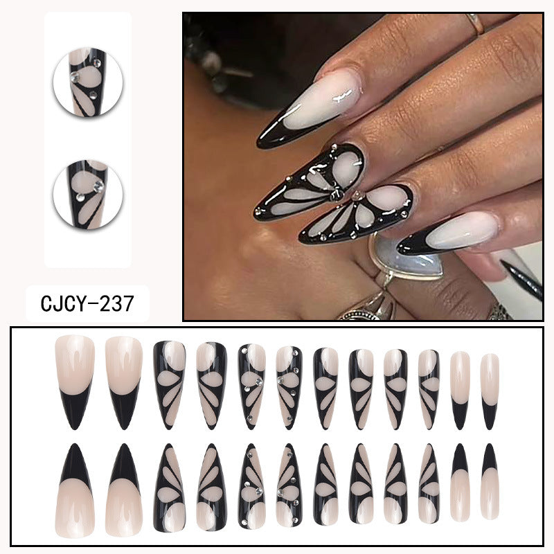 Style de pointe longue Porter des pointes chaudes Nail Art