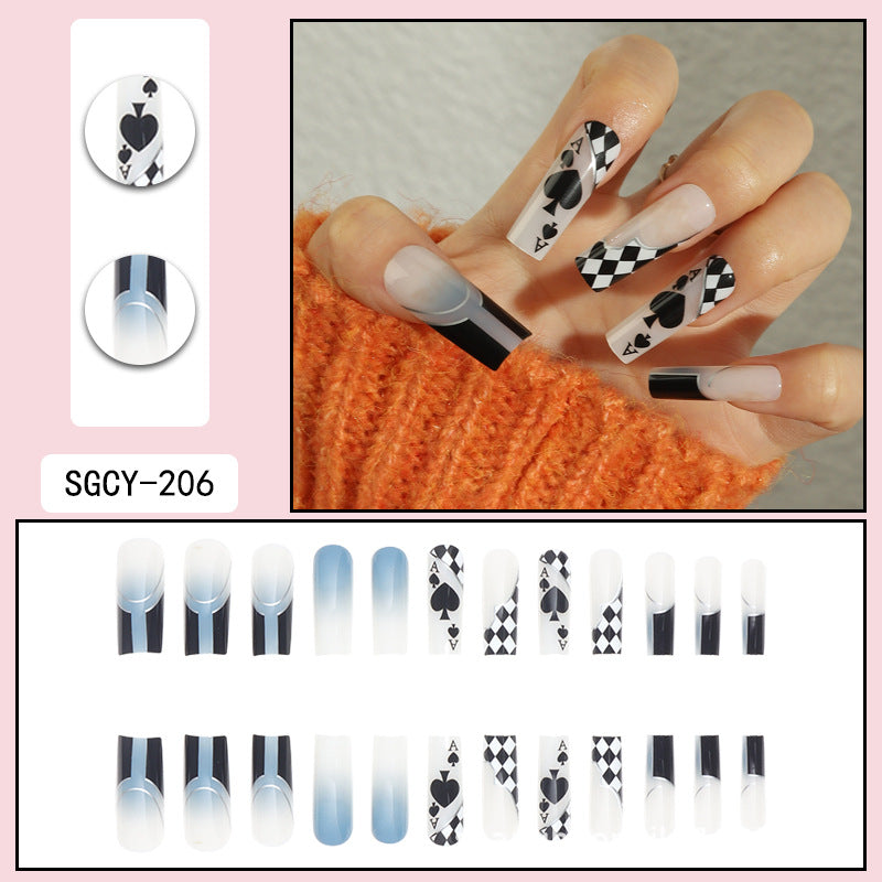 Style de pointe longue Porter des pointes chaudes Nail Art