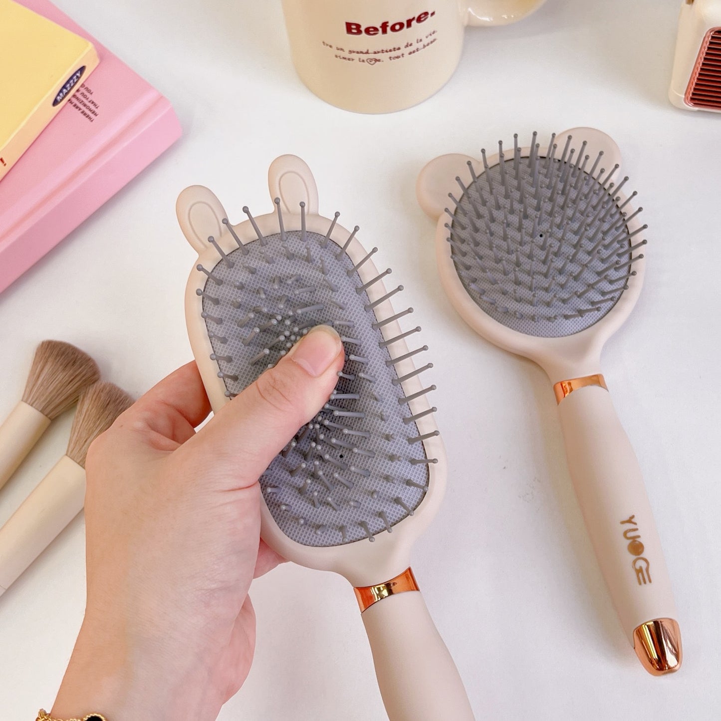 Brosses et peignes à coussin d'air pour cheveux bouclés et longs, réservés aux femmes et aux hommes