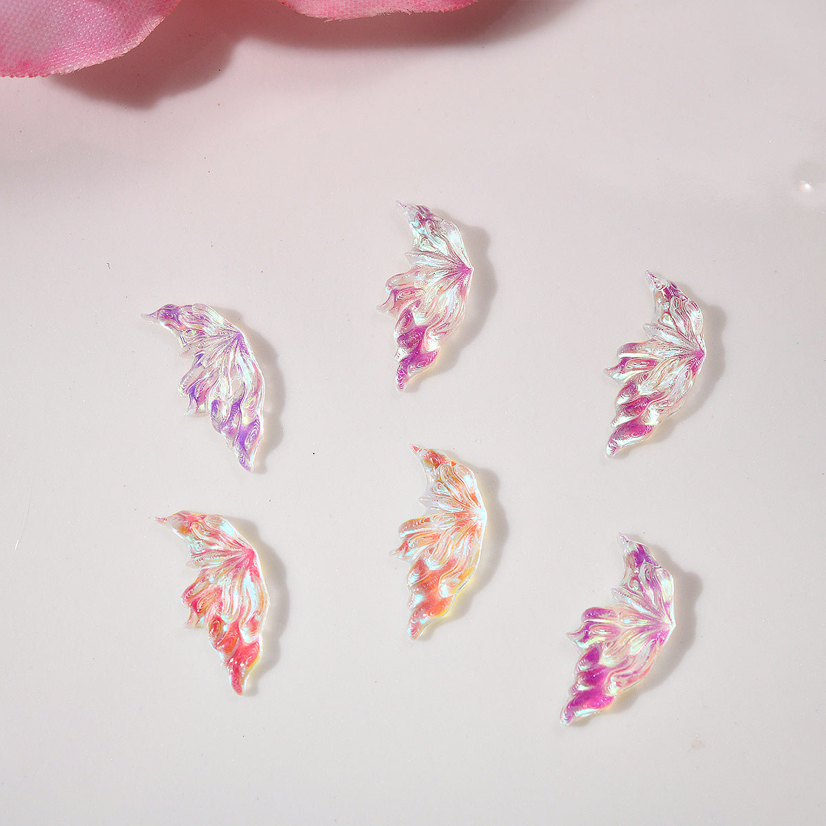 Glittering Half Wing Butterfly Ornament Phone Nail Care Nail Art