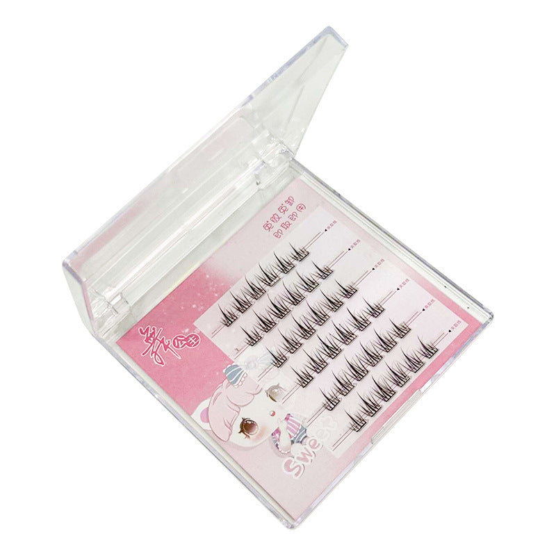 Dance Princess Eyelashes Self-adhesive Segmented Sunflower Trilogy False Lashes