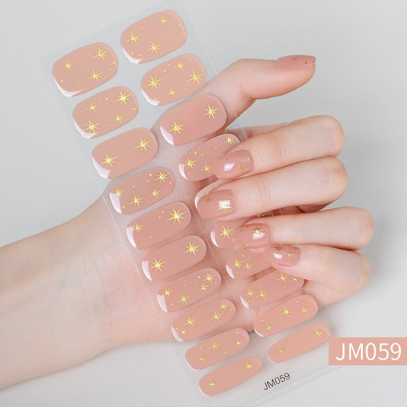 Paper Patch Removable Wear Waterproof Durable Nail Stickers