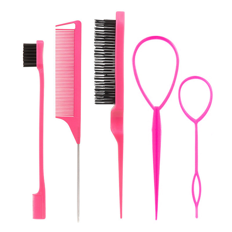 Highlight Tail Double-headed Eyebrow Brush Steel Needle Puller Pin Hair Brushes & Combs