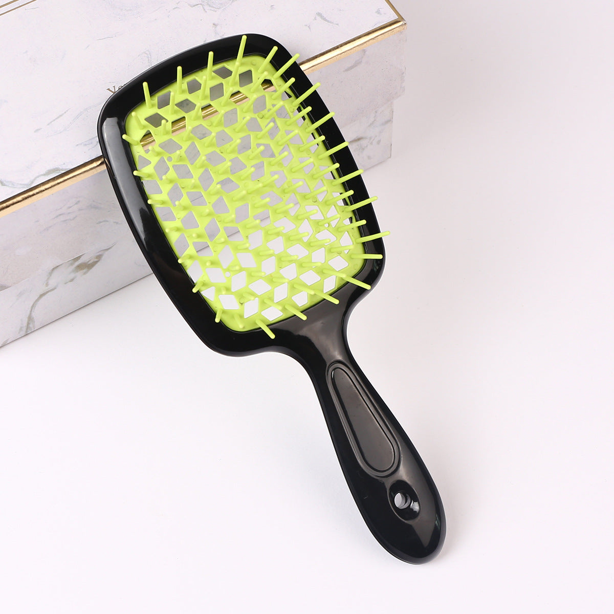 Brosses et peignes de massage pour cheveux secs et humides en nid d'abeille creux