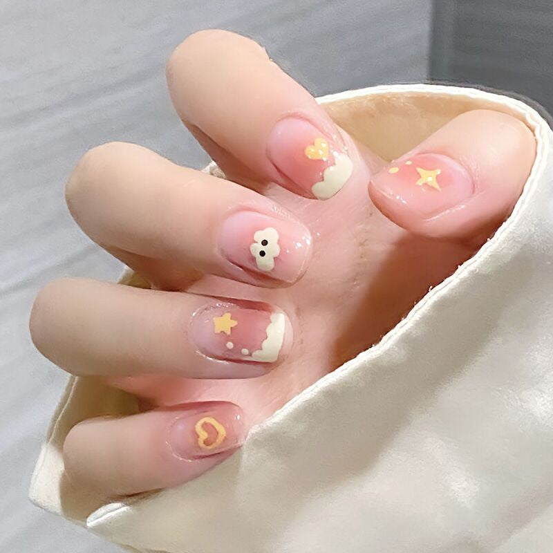 Simple Boiled Water Wear Touch Manicure Nail Stickers