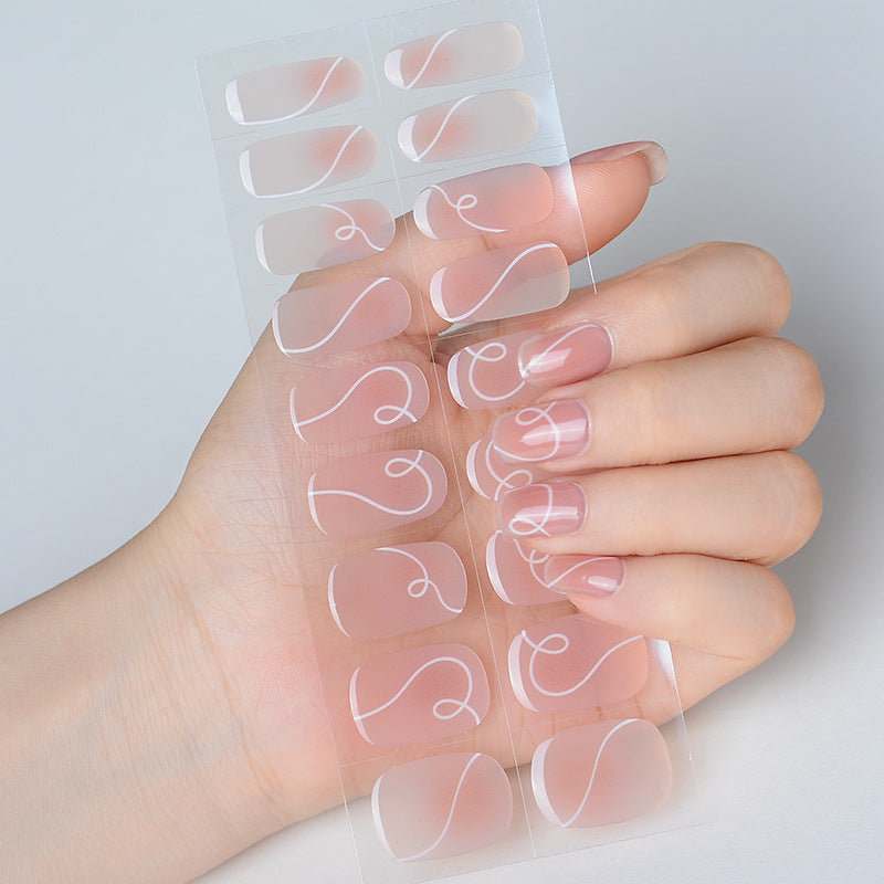 Source Summer Gel Paper Uv Blush Nail Stickers