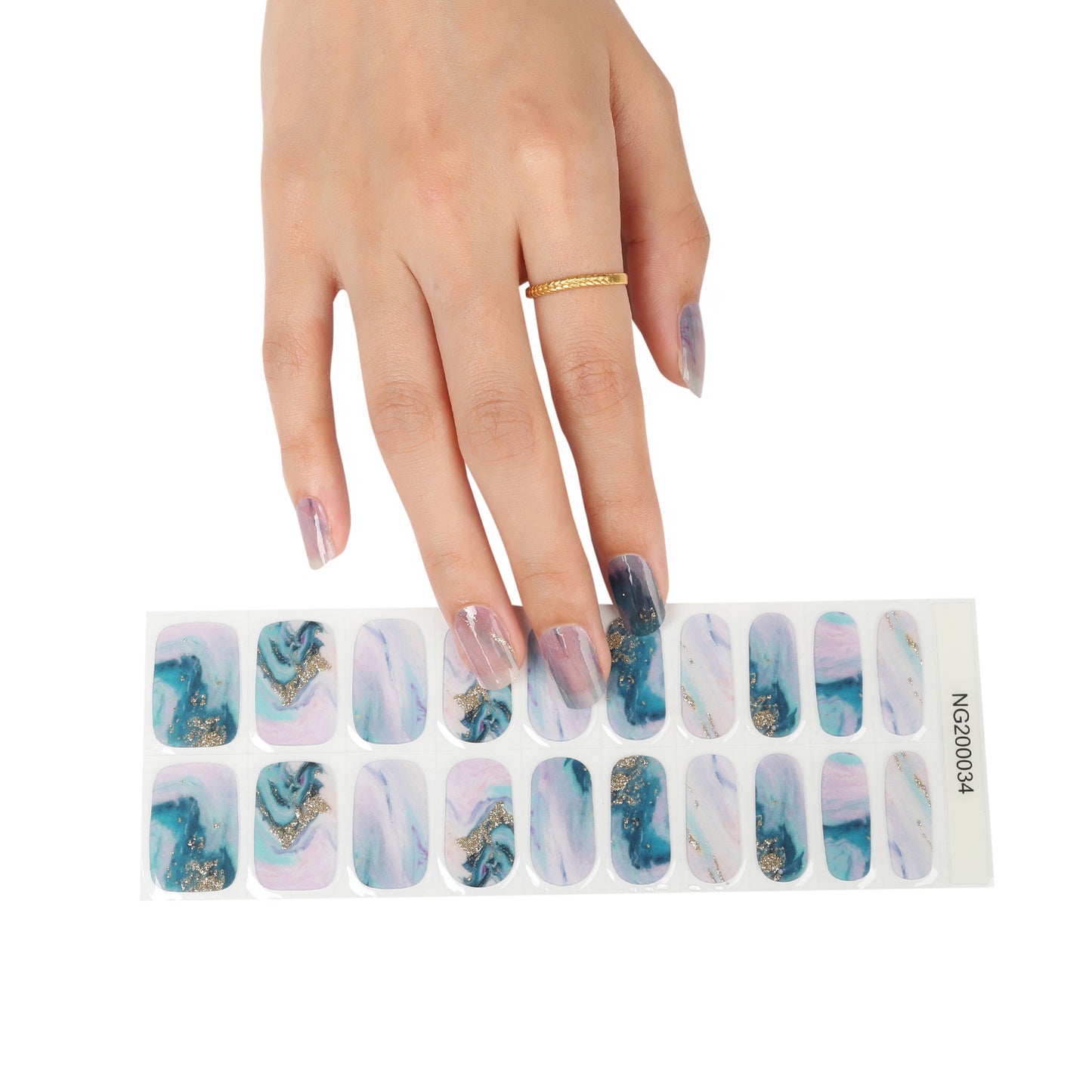 Glamorous Versatile Light Gel Uv Paper Nail Stickers