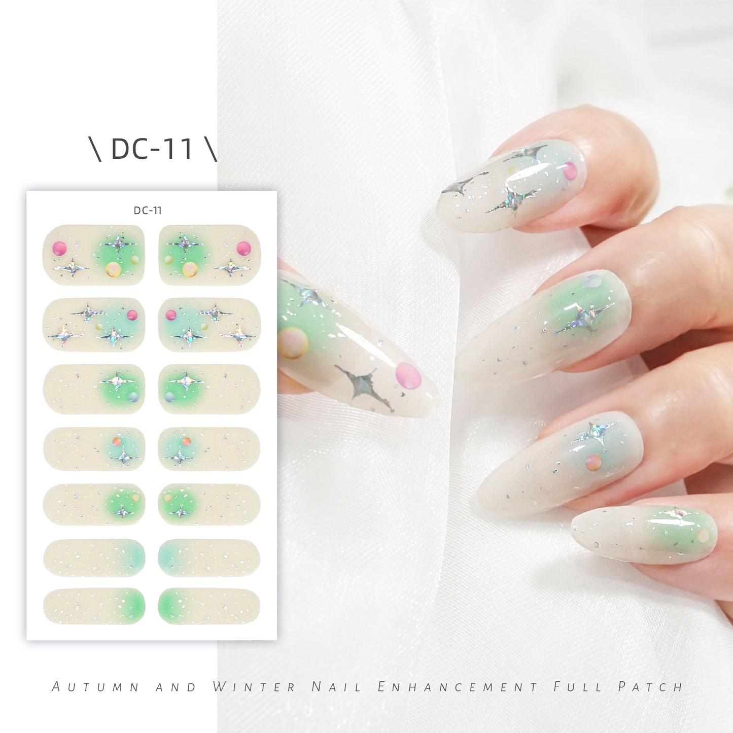 Cute Strawberry Rabbit Gel Waterproof Durable Nail Stickers